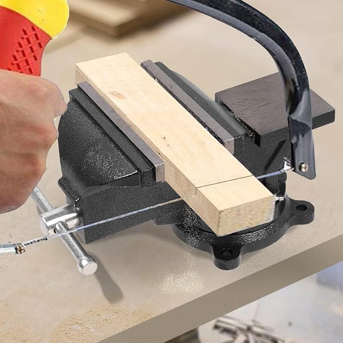 Bench Vise Heavy Duty 5 1/2 inch Table Clamp-Vise, Bench-Table Vice Clamp with 5-inch Jaw Width and 5.5-inch Jaw Opening, Woodworking Workbench Vise with Bolts & Nuts