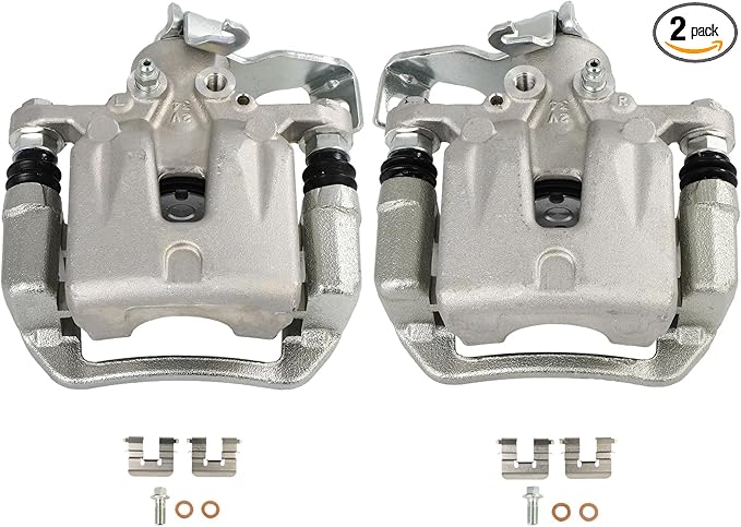 SCITOO 19B6789A 19B6788A Rear Left & Right Disc Brake Calipers w/Bracket Fit For Kia For Soul 2014-2018, Single Piston