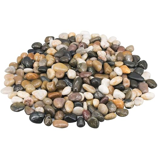 Decorative Rocks for Potted Plants, Virekm River Rocks, Decorative Ornamental by VIREKM