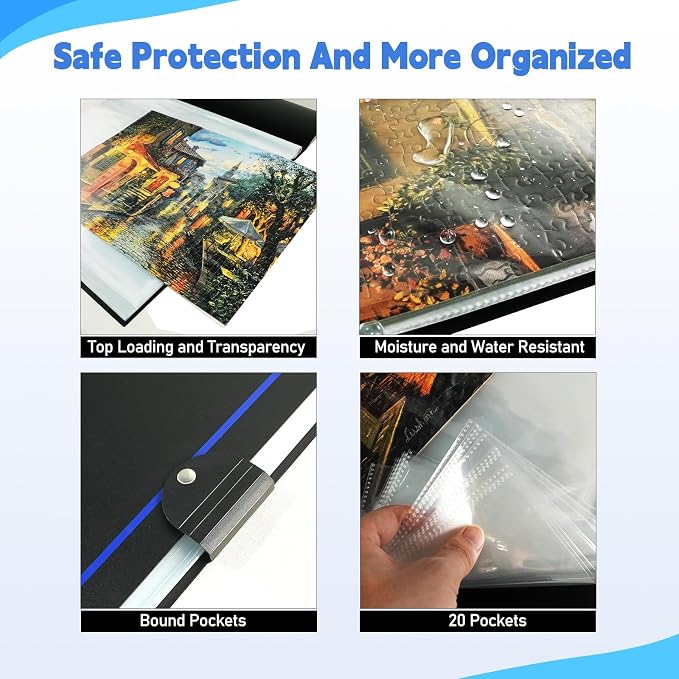 ALL4JIG 25.98"×30.31" Puzzle Binder – Space-Saving Storage Folder - Image 5