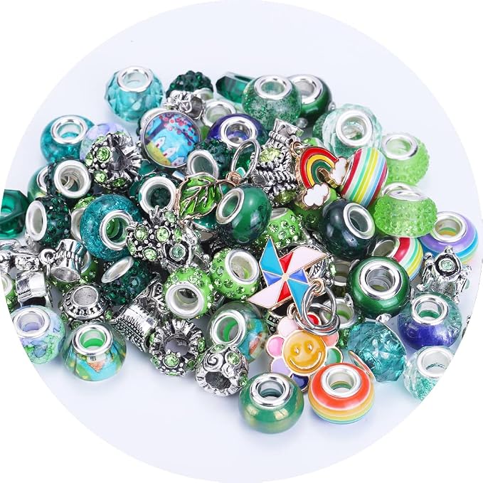 European Large Hole Spacer Charm Beads - Image 4