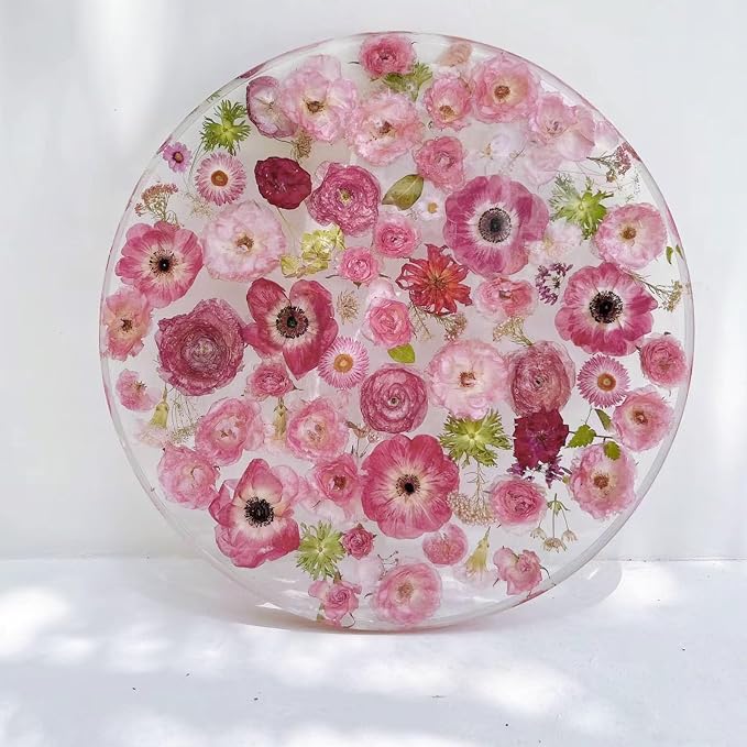 AHTONG 14 Types Pink Dried Pressed Flowers - Image 6