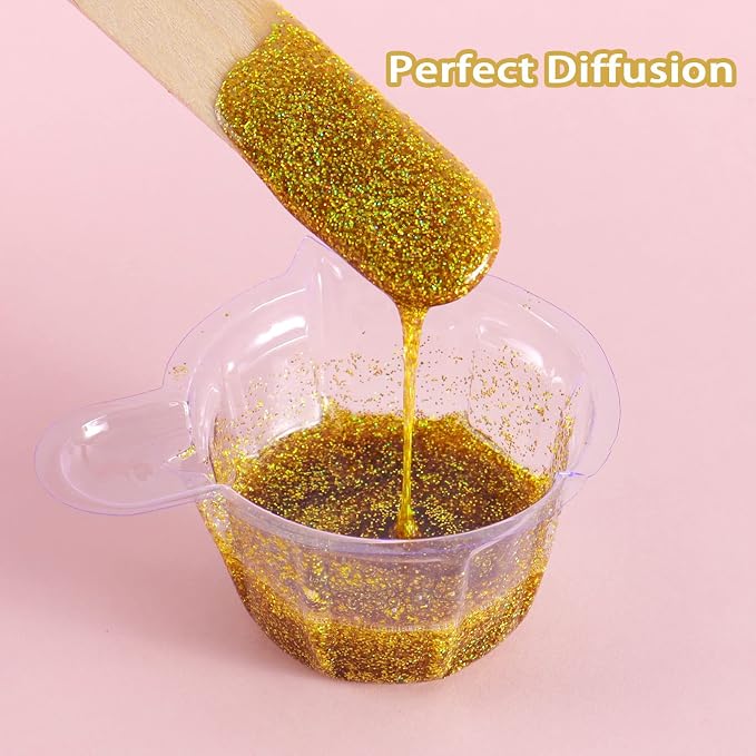 Renfio Holographic Ultra Fine Metallic Resin Glitter 2.11 Oz PET Flakes Crafts - Image 7