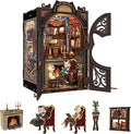 Book Nook Kit Cat Miniature House Kit by FsolisDIYDollhouse