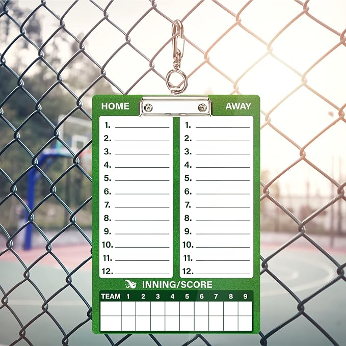 WISYOK Baseball Clipboard, Dry Erase, Lineup Board | Double Sided, - Image 7