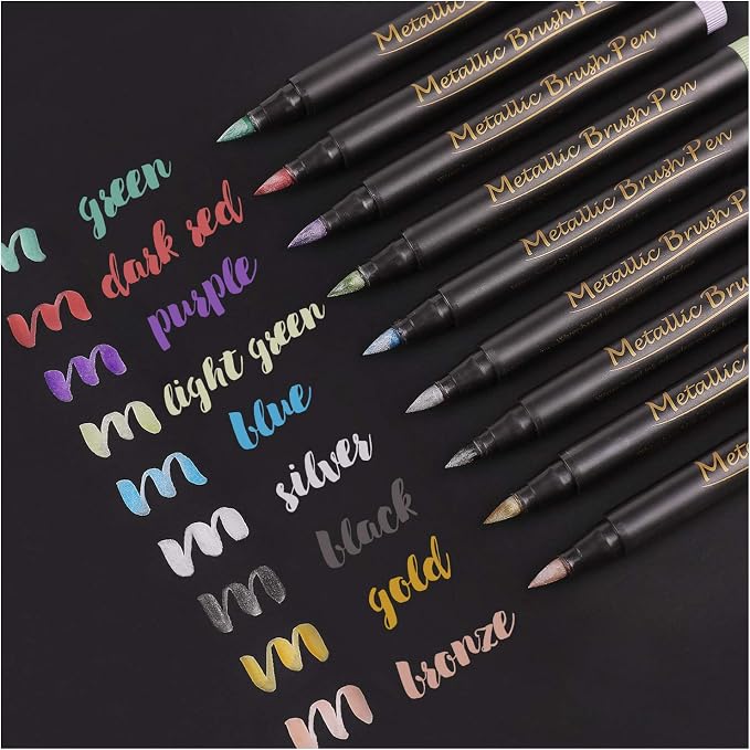 Dyvicl Metallic Brush Marker Pens by Dyvicl