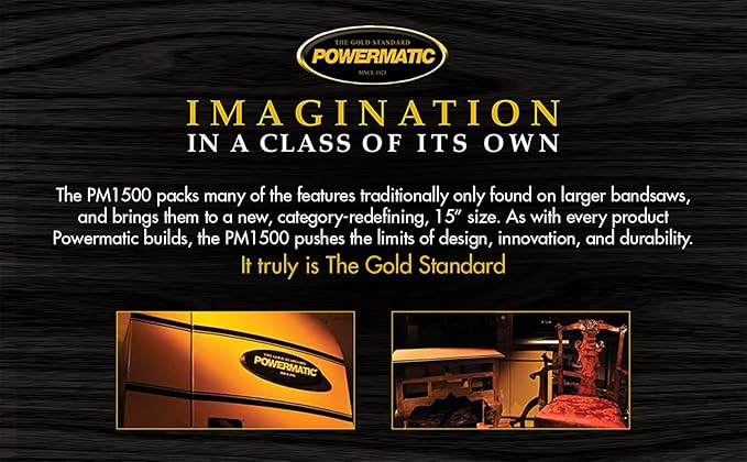 Powermatic 15-Inch Woodworking Bandsaw, 3 HP, 230V 1Ph (Model PM1500)