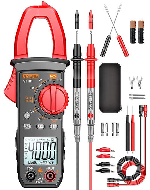 ANENG Digital Multimeter Tester with Amp Ohm Volt Clamp Meter Measures Current, AC/DC Voltage,Capacitance, Resistance, Diodes, Continuity Frequency Backlight Electrican Tools