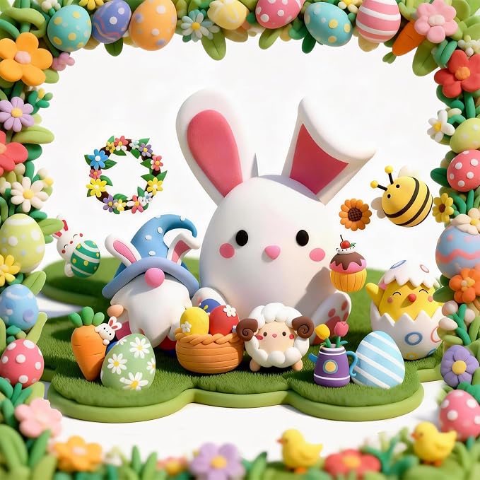 Loufor Air Dry Clay Kits Easter - Image 8