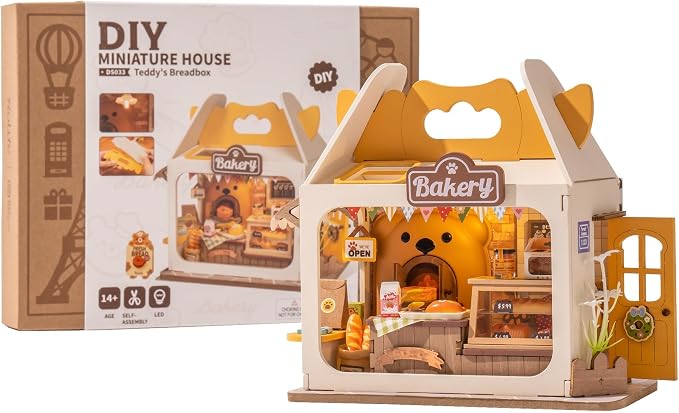 DIY Mini House Building Teddy Miniature Kit Breadbox, Miniverse Lifestyle - Image 9