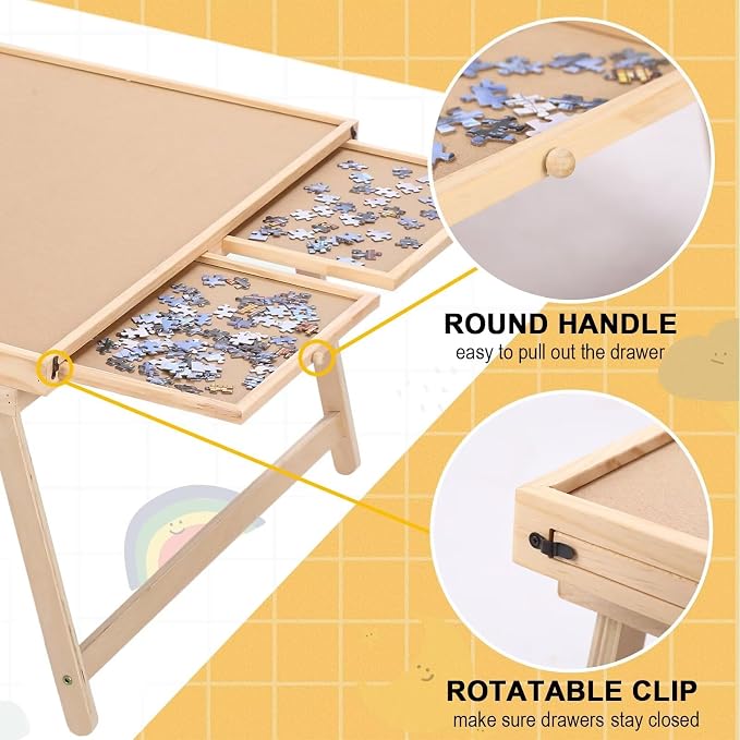 Puzzle Board 2000 Pieces, 41.3"x 27.9" Jigsaw Puzzle Table - Image 2