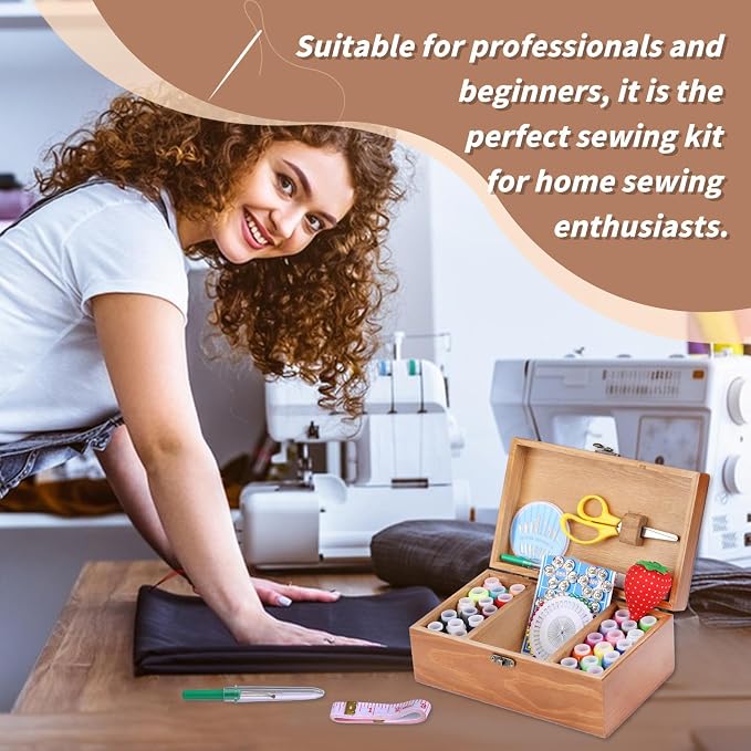 Basic Sewing Kit 196 Pcs Sewing Accessories and Supplies Sewing Repair Kits - Image 6