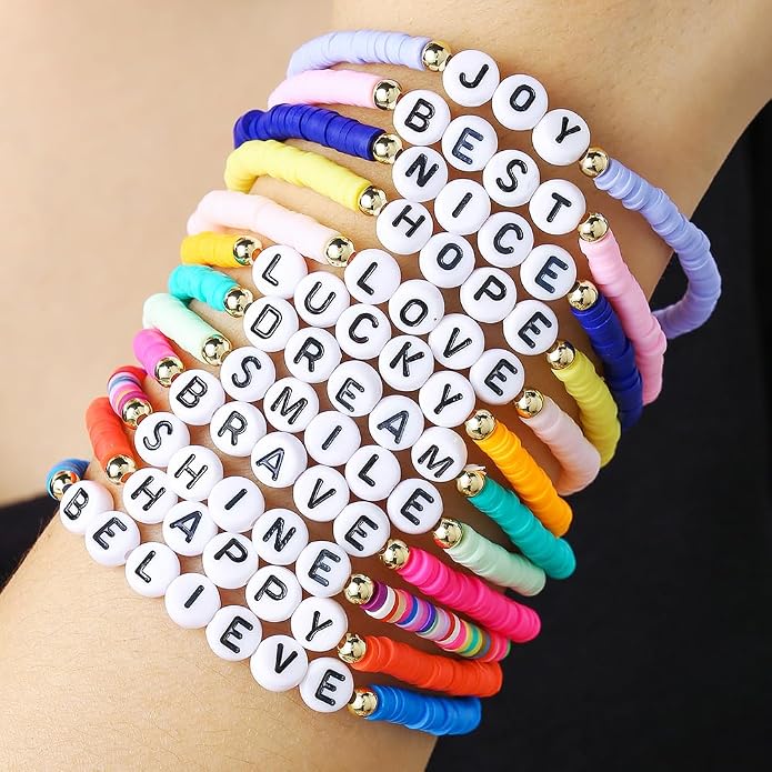 Heishi Surfer Clay Bead Bracelets Set - Image 2