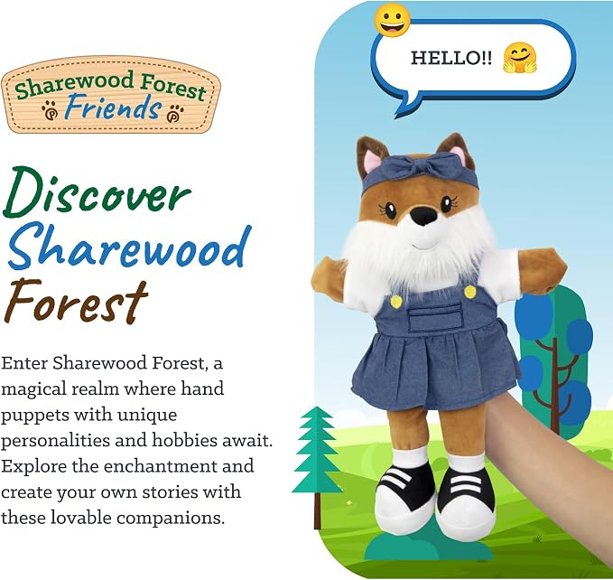 Sharewood Forest Friends Fiona The Fox Hand Puppet - Image 2