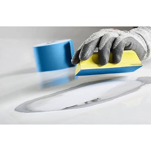 3M Stikit Blue Abrasive Sheet Roll, 36225, No Hole, 2-3/4 in x 45 yd, 320+ Grade, Automotive Sanding Roll Sandpaper for Coating Removal, Body Repair, Auto Sanding