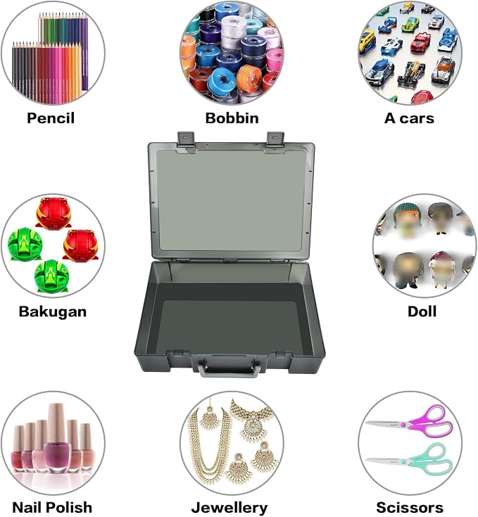 ALCYON 1600+ Trading Card Storage Box, Waterproof Plastic TCG Card Organizer - Image 3