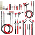 Goupchn 28PCS Multimeter Test Leads Kit with Alligator Clips Test Hook Clips Wire Piercing Probes Replaceable Precision Sharp Probes for Electrical Testing