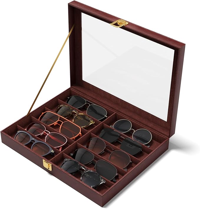 NEWLOOP 10/30 Slots Sunglass Organizer by NewloopStorageBox-Nomess