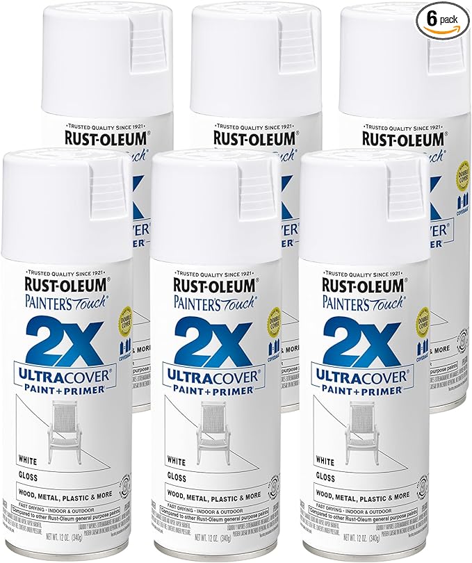 Rust-Oleum Painter's Touch 2X Ultra Cover Spray Paint, Gloss White by Rust-Oleum