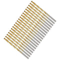 Drill Bit, 11/64" Cutting Diameter, 4341 HSS TiN Coated 135° Cutting Angle Jobber Bits - (Applications: for Drilling Soft Metal Plastic Wood), 20-Pieces