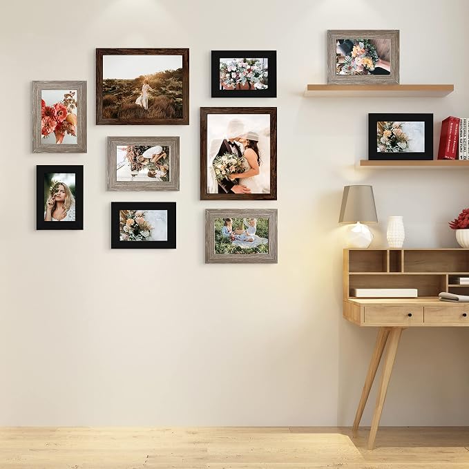 LUCKYLIFE Gallery Wall Frame Set, Picture Frames Collage 10-Pack - Image 5