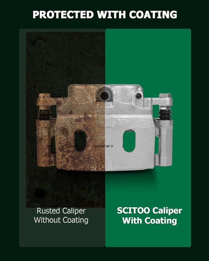 SCITOO Front Right Brake Caliper With Bracket 18B4918 Compatible For Cadillac 2007-2008 For Chevrolet 2005-2008 For GMC 2005-2008