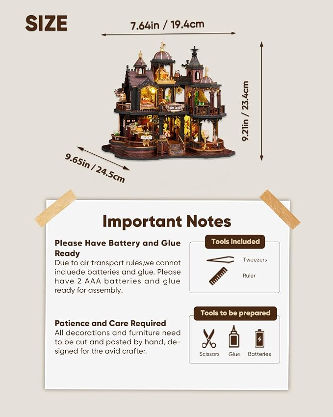 DIY Miniature House Kit, DIY Dollhouse Kit - Image 5