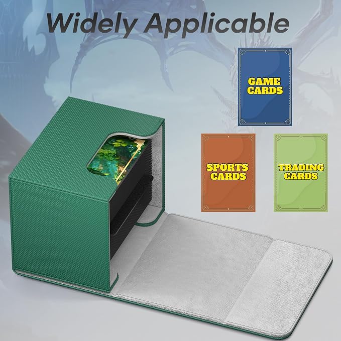 Mlikero Card Deck Box, Commander Deck Box Holds 100+ Double-Sleeved Cards - Image 3