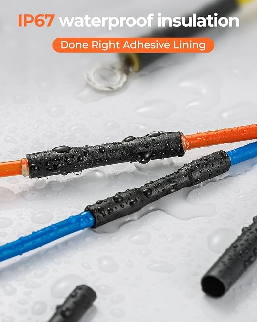 400 Pcs Heat Shrink Tubing Kit-3:1 Ratio Adhesive Lined, Marine Grade Shrink - Image 5