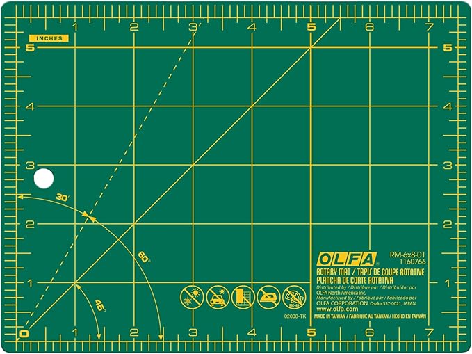 OLFA 6" x 8" Self Healing Rotary Cutting Mat by OLFA