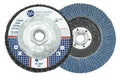 Benchmark Abrasives 4.5" x 5/8"-11 Premium High Density Jumbo Zirconia Type 29 Flap Discs 4 1/2 for Angle Grinder, Sanding Discs, Finishing - Grinding Wheels 4 1/2 Inch (10 Pack) - 40 Grit