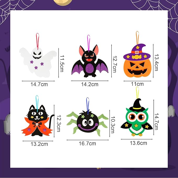 Fennoral 12 Pack Halloween Craft Kit - Image 7