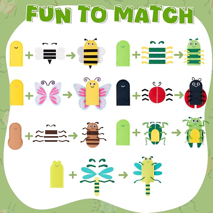 COcnny Insect Finger Puppets Craft - Image 4
