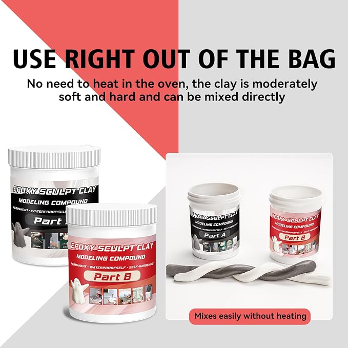 Epoxy Sculpt Clay, Self-Hardening Model Magic Sculpt Epoxy Clay, A&B 2 Part - Image 5
