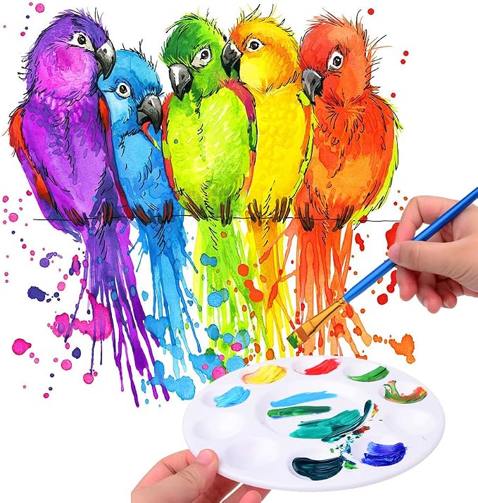 28pcs Paint Tray Palettes Plastic - Image 3