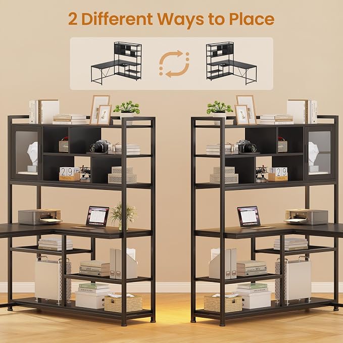 SEDETA L Shaped Computer Desk, L Shaped Corner Desk - Image 6