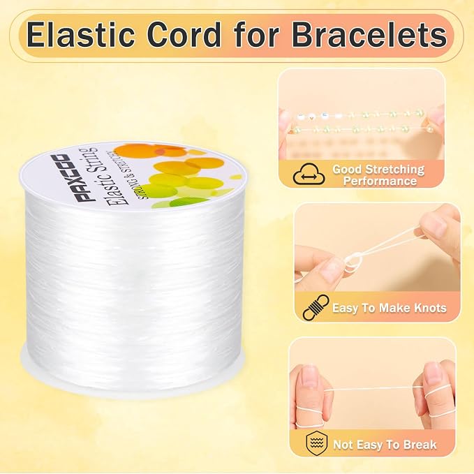 Paxcoo 1.4 mm Elastic Bracelet String Cord - Image 2