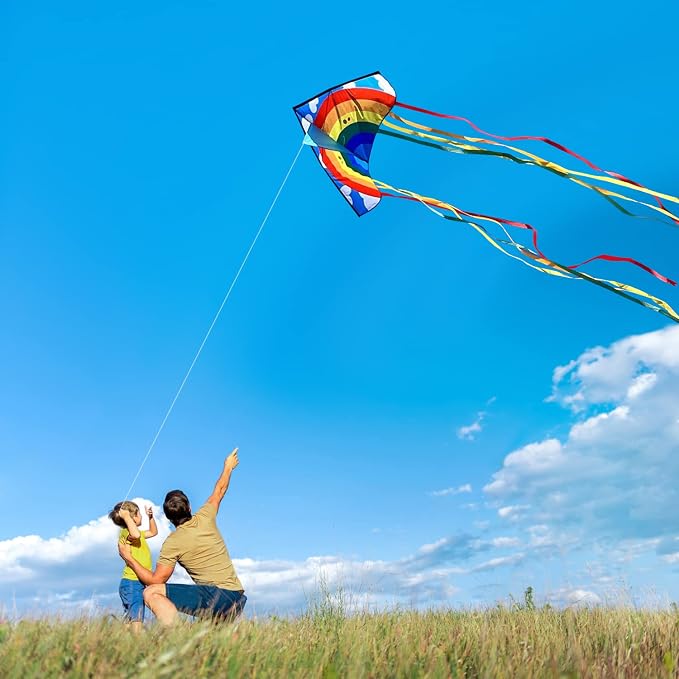 HONBO Large Delta Kite for Kids & Adults, Extremely Easy to Fly Kite for Beach - Image 5