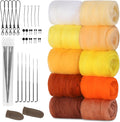 ZXIIXZ 100g Felting Wool Needle Felting Kit by ZXIIXZ