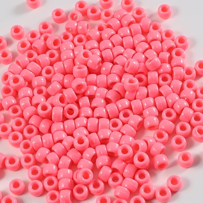 1000 Pcs Acrylic Pony Beads 6x9mm Bulk - Image 4