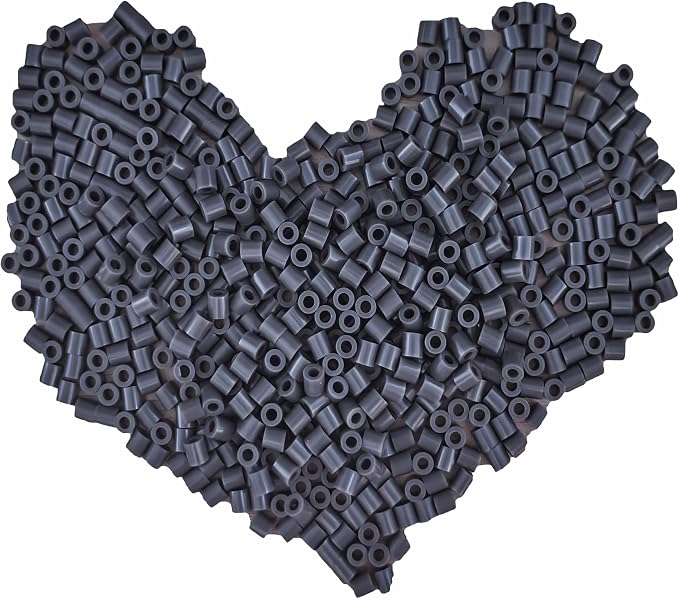 1000 Pcs 5mm Dark Silver Melting Fuse Beads by Yowamho