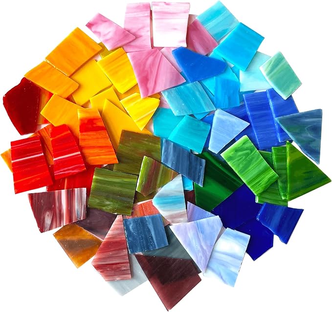 LITMIND 2.2LB Irregular Stained Glass Scraps by LITMIND