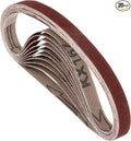20 Pcs Sanding Belts 1/2 x 18 Inch 180 Grit Aluminum Oxide Abrasive Sandpaper for Belt Sander Metal Grinding Wood Working Weld Rust Removal