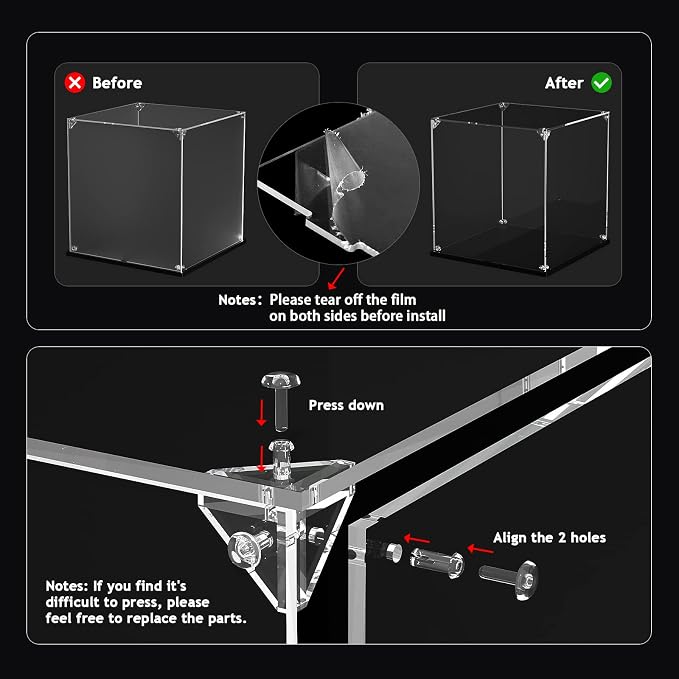 3MM Clear Acrylic Display Case Self Assemble Display Case - Image 3