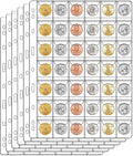 42-Pocket Coin Pages for Collectors, Standard 9-Hole Coin Collection Pages fit by Suremita