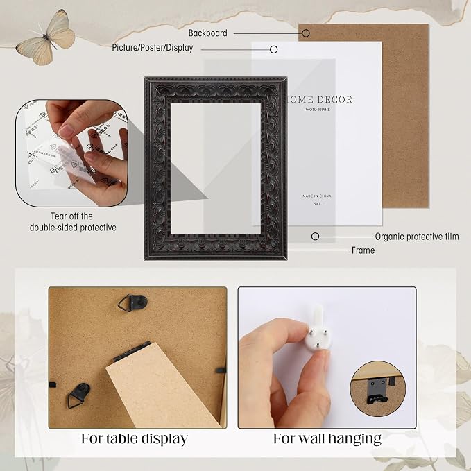 Kathfly 15 Pack Vintage Picture Frames - Image 5