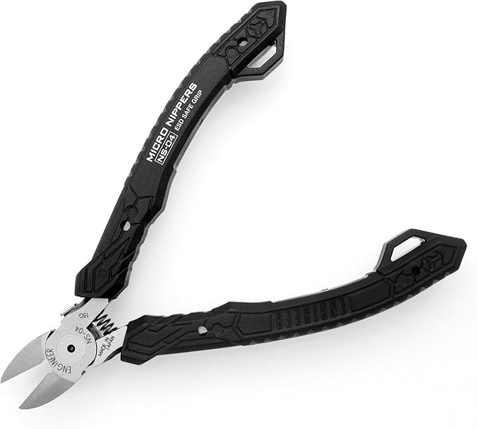 ENGINEER 4.75" Precision Mini Nippers Side Cutting Pliers, ESD Safe Grip - Image 5