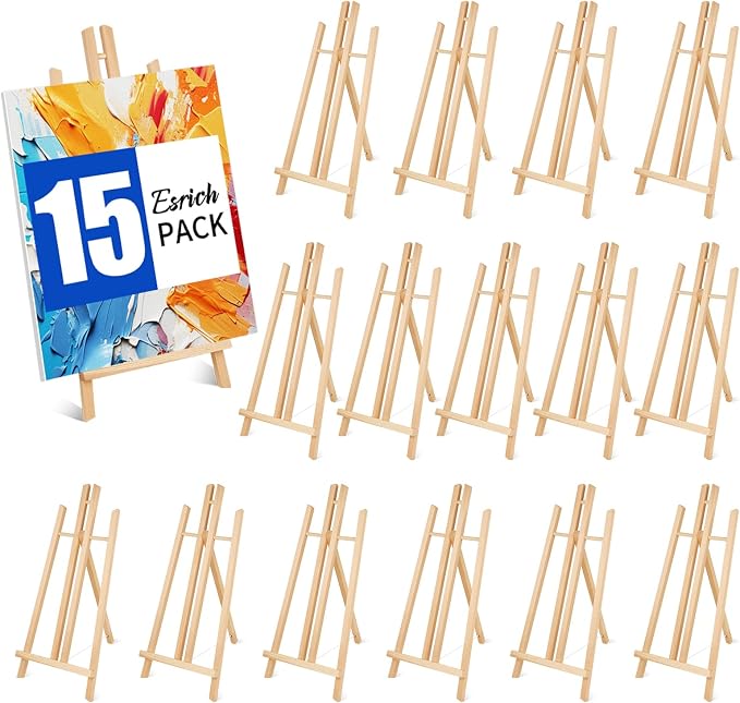 ESRICH 15pcs 17 Inch Tabletop Easels, Easel Stand by ESRICH