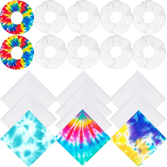 Tudomro White Cotton Bandana and Scrunchies by Tudomro