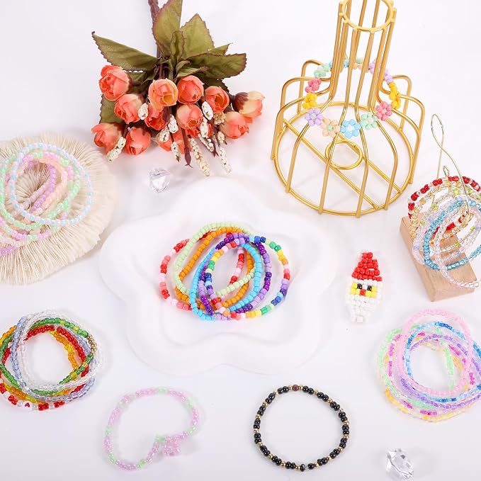 Funtopia 13000pcs 4mm Seed Beads - Image 7